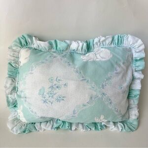 Vintage Bunny Print Pillow